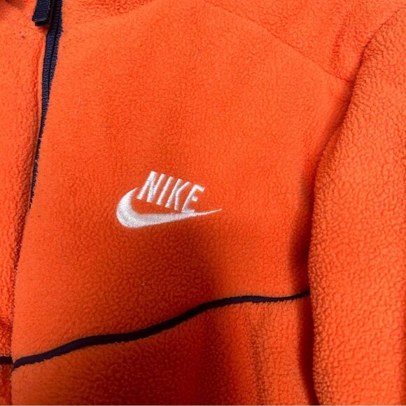 Vintage 90s Y2K 2000s reversible Nike jacket the navy blue and orange - Picture 5 of 10